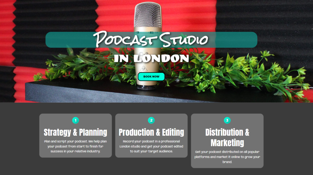 podcast studio in london