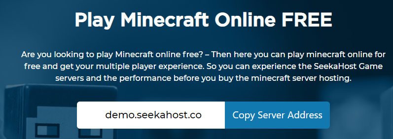 minecraft online server free